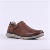 Imac Bergamo Slip On Casual Shoe - Brown Navy